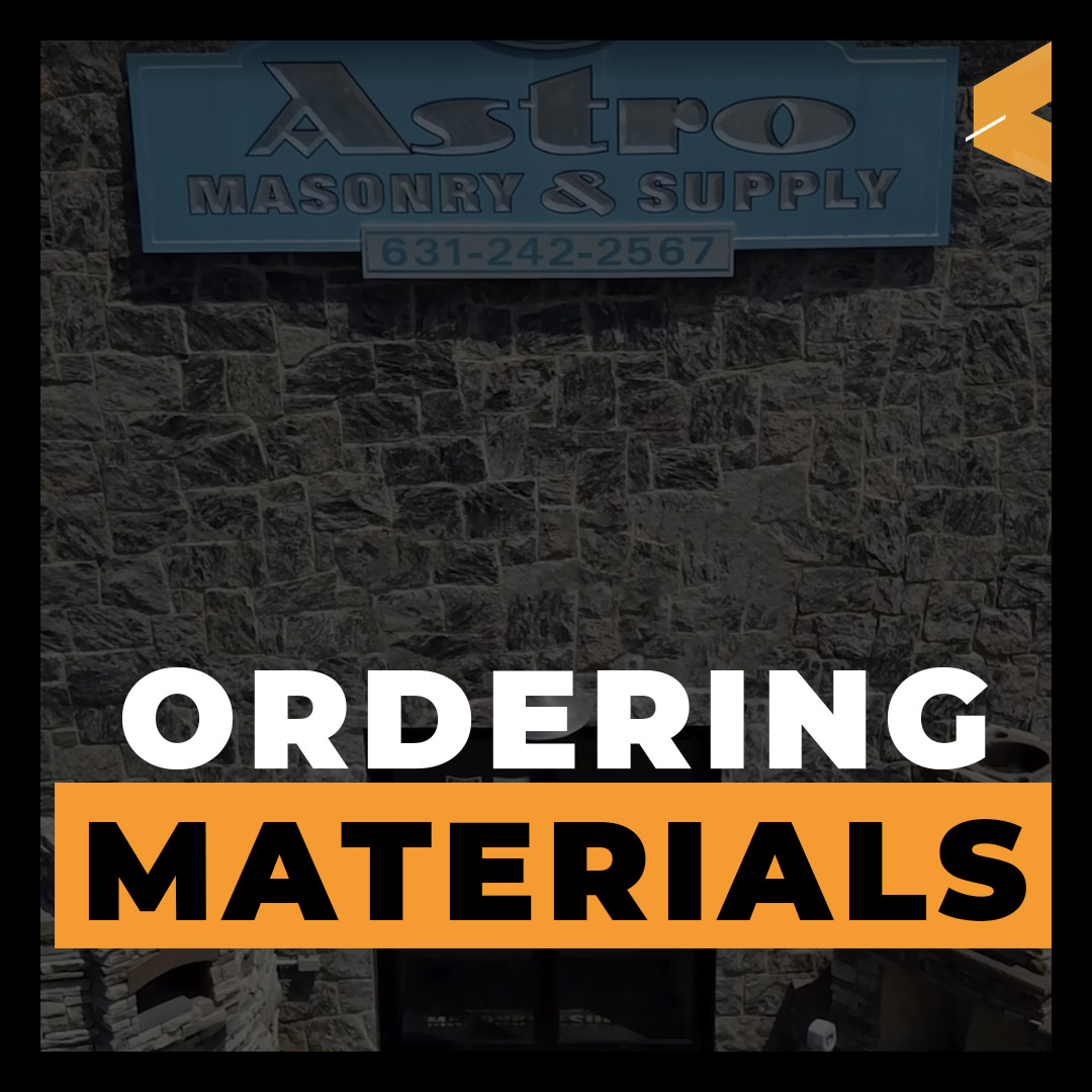 Affordable patio Ordering Materials