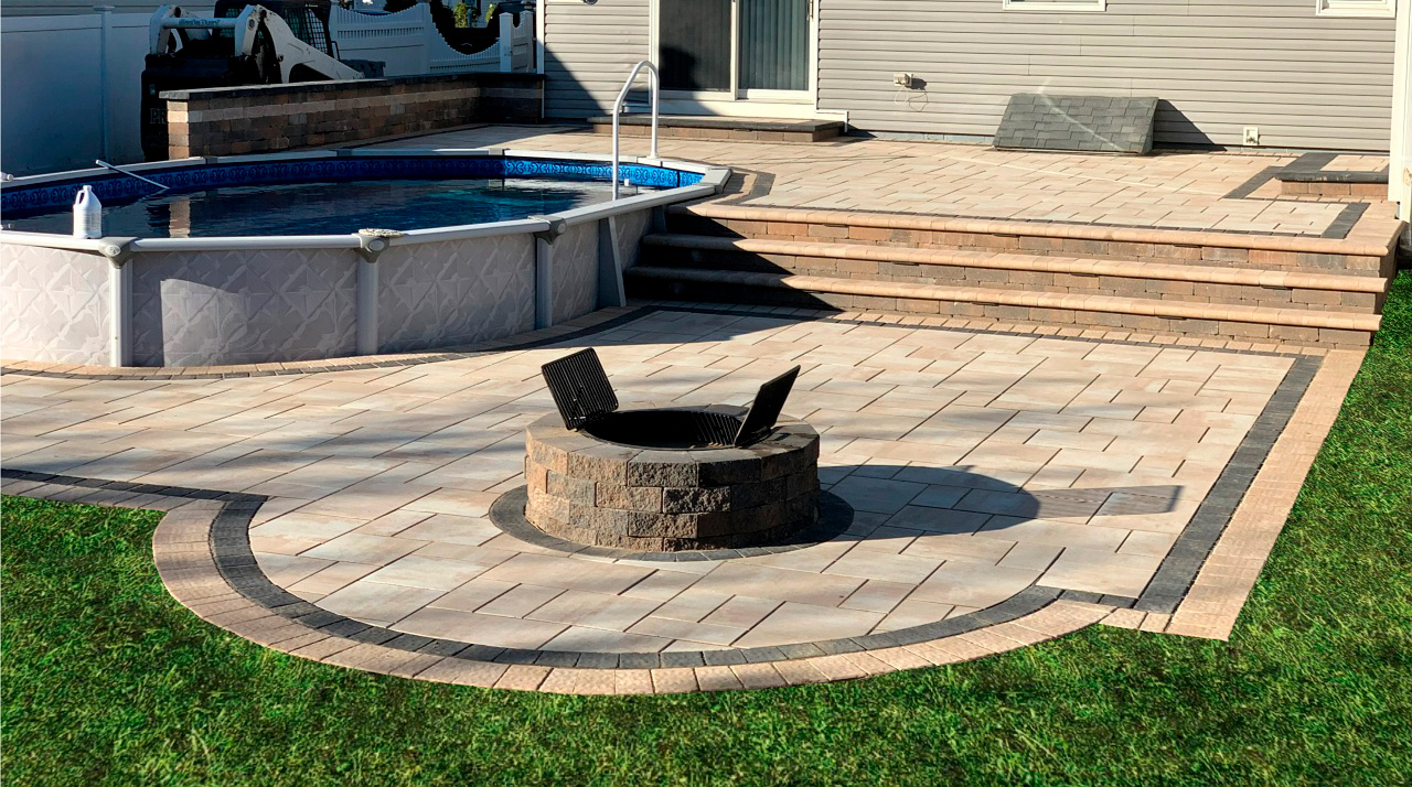 well-designed fire pit by Affordable Patio, featuring a sleek and modern aesthetic that complements the surroundings