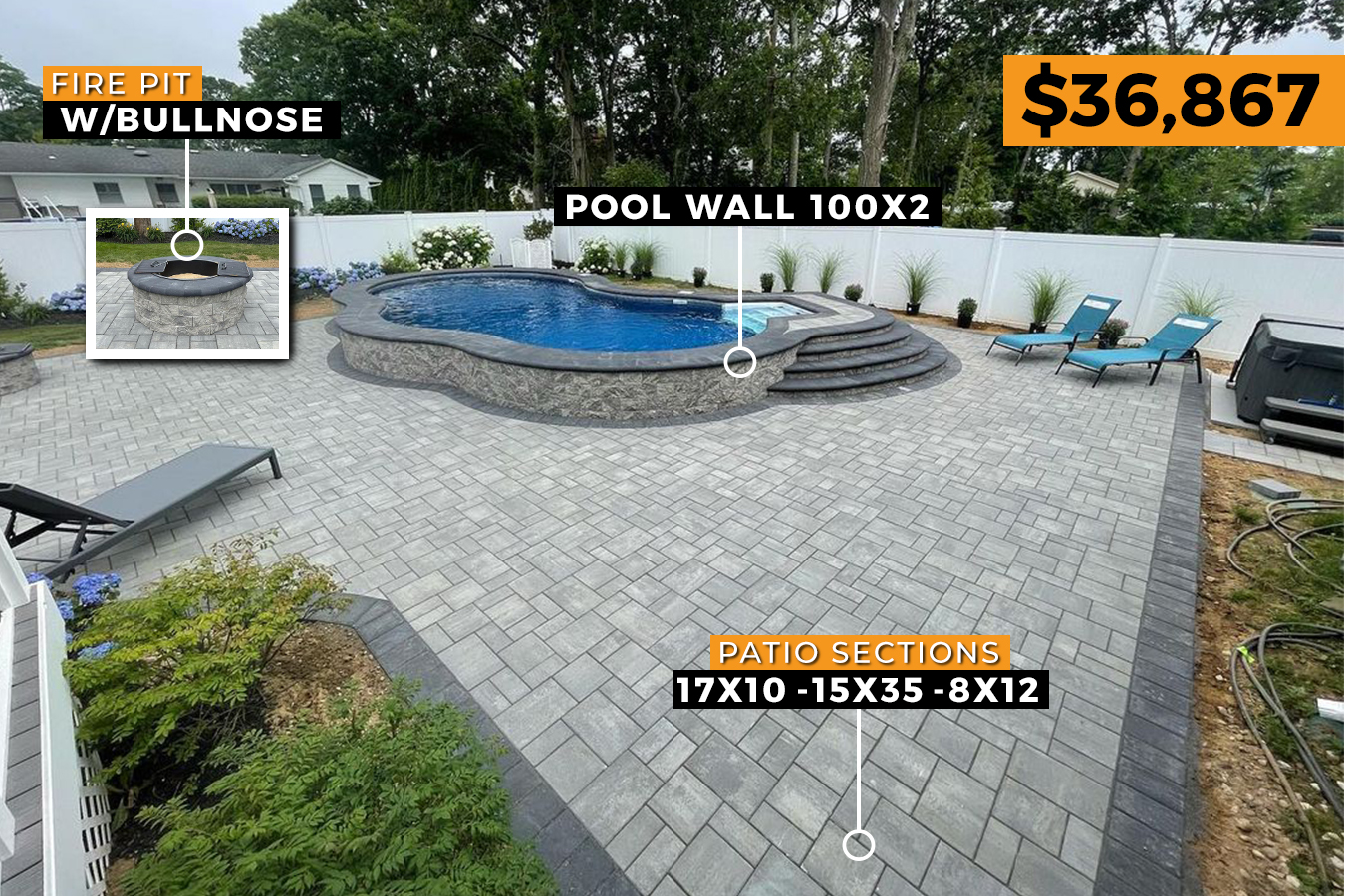 Pool patio installers near me, Pool patio installer, Stacked natural stone retaining walls create a terraced garden, showcasing a variety of plants and flowers. | Driveway installers near me