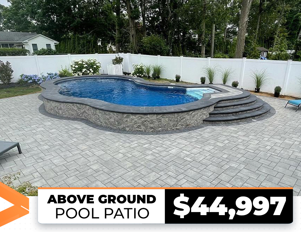 Experience the comfort of wicker furniture on the pool patio