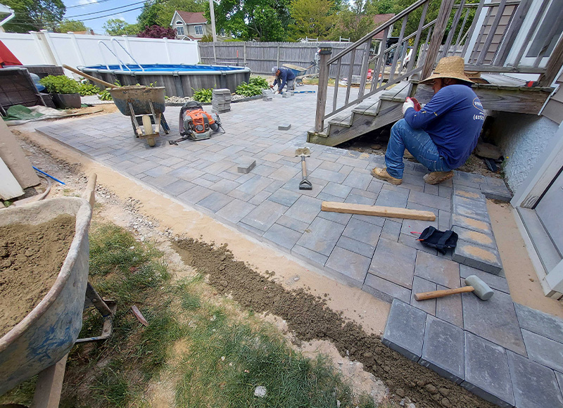 island driveways and patios, masonry long island ny, concrete patio services near me, long island masonry and concrete