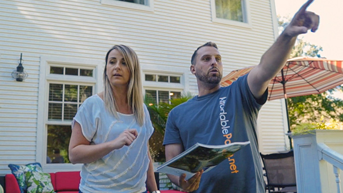 James AP (Estimator) doing a home clients visit for better results.