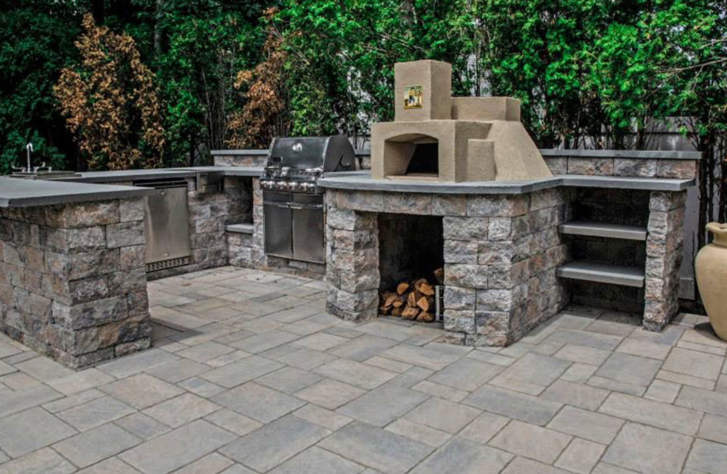 Outdoor Kitchen Installation in Nassau County | Custom BBQ & Masonry ...
