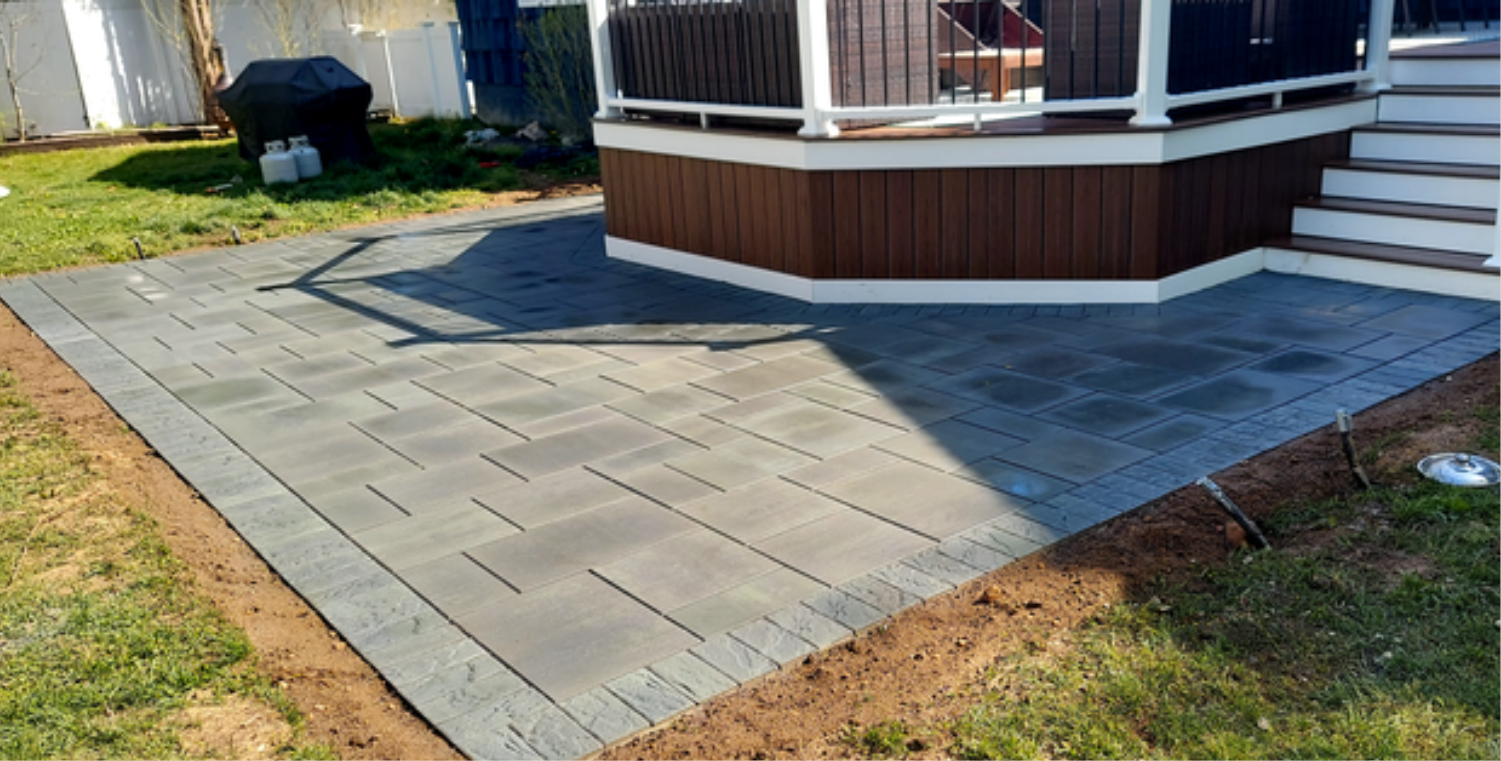average cost of a paver patio for a Rockingham County backyard