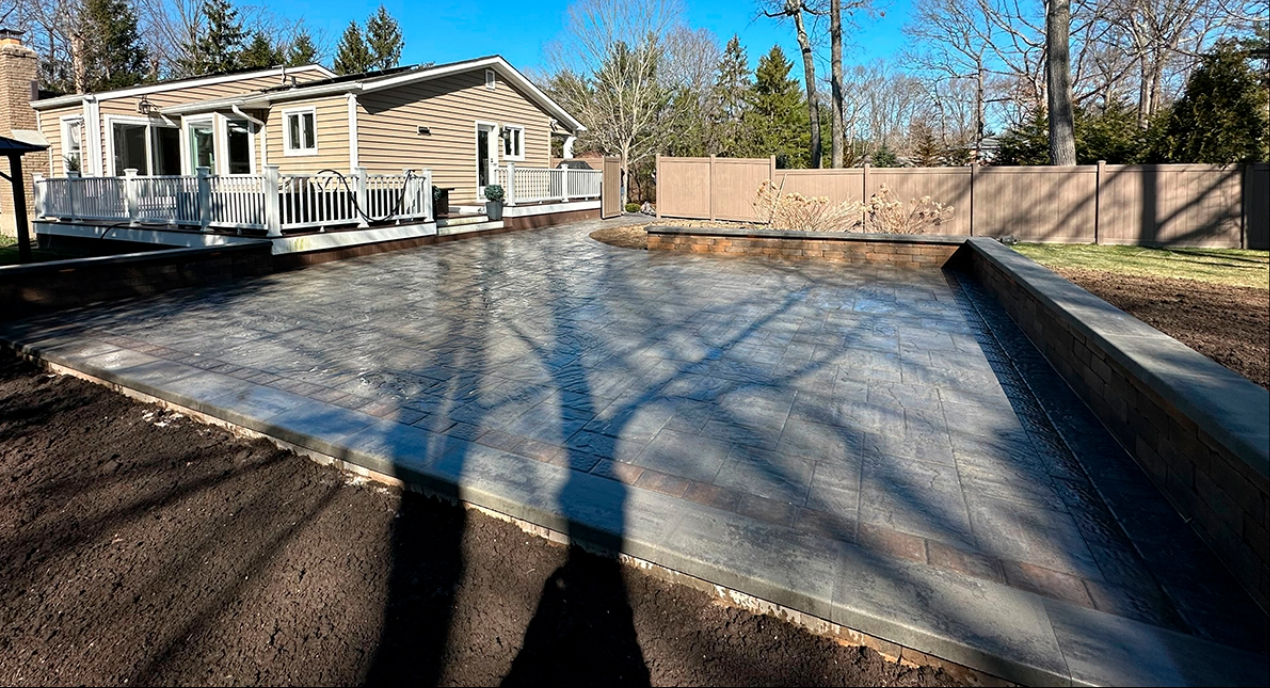 patio size planning with outdoor dining table clearance