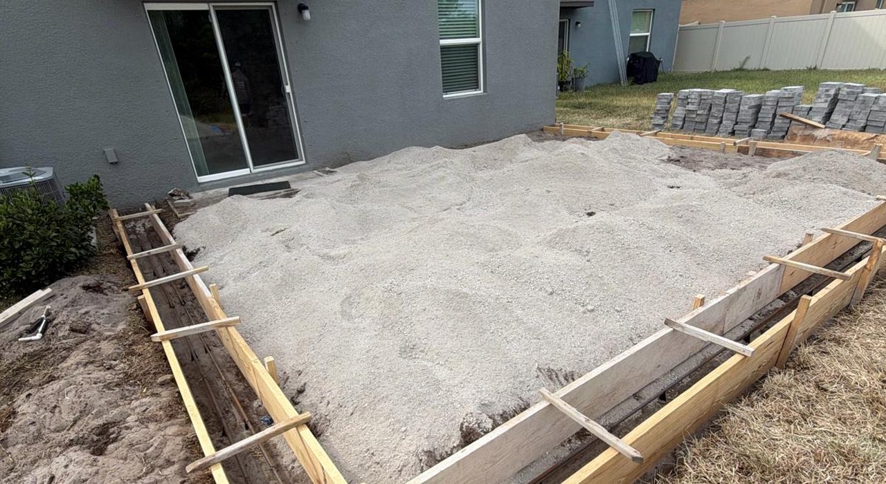 patio base for sandy soil