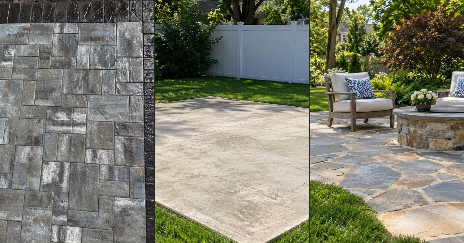pavers vs concrete patio
